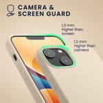 Husa Kwmobile pentru Apple iPhone 14, Silicon, Crem, 59071.16 fotografia produsului View 6 S