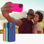 Husa Kwmobile pentru Apple iPhone 14, Silicon, Roz, 59071.77 fotografia produsului View 9 S
