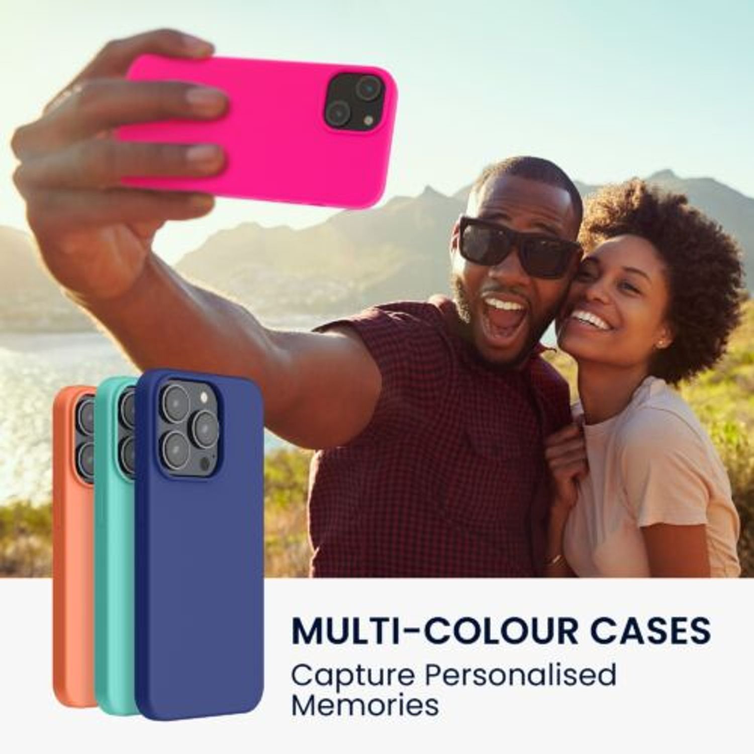 Husa Kwmobile pentru Apple iPhone 14, Silicon, Roz, 59071.77 fotografia produsului View 3 L