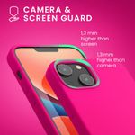 Husa Kwmobile pentru Apple iPhone 14, Silicon, Roz, 59071.77 fotografia produsului View 6 S
