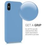 Husa pentru Apple iPhone X/iPhone XS, Silicon, Albastru, 42495.188 fotografia produsului View 4 S