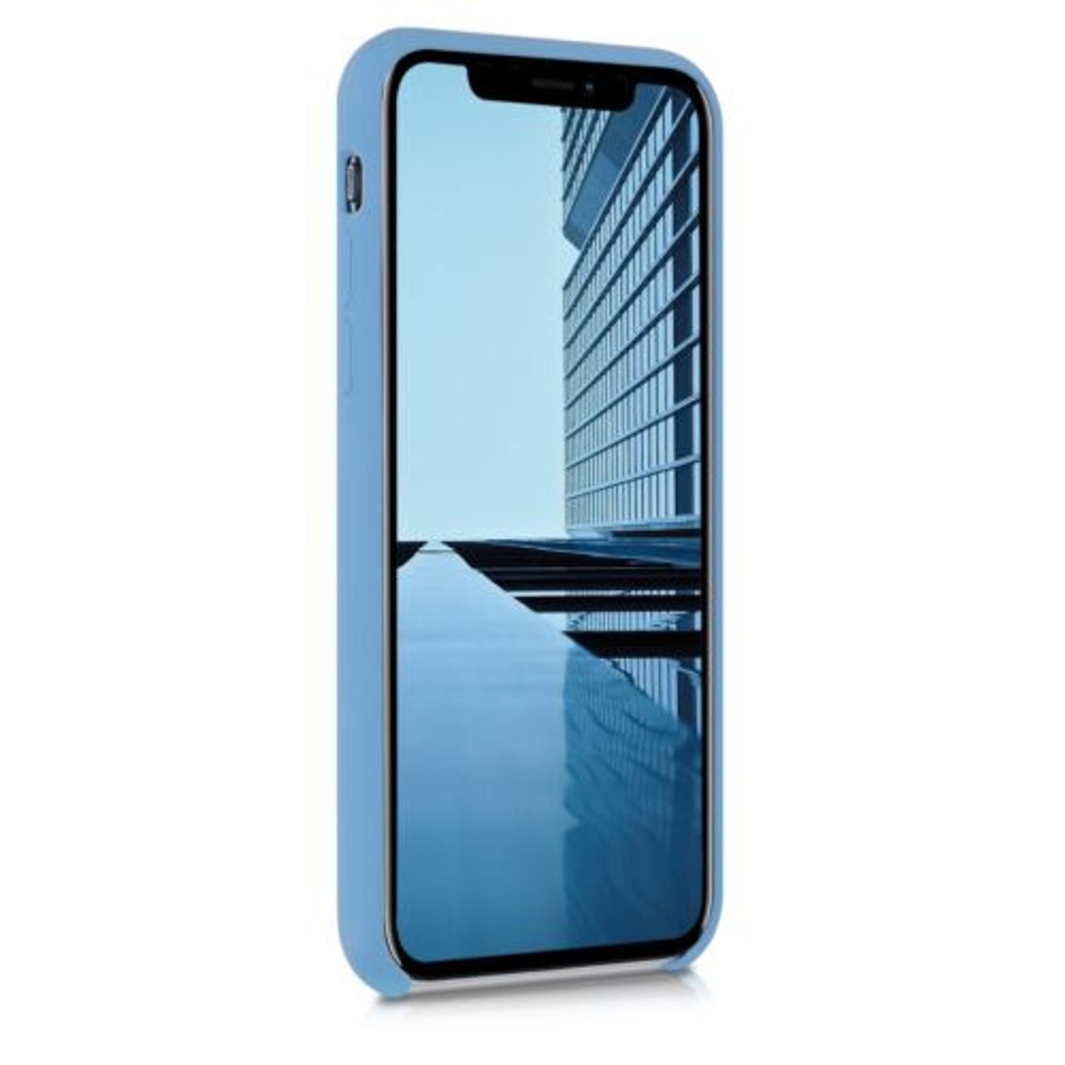 Husa pentru Apple iPhone X/iPhone XS, Silicon, Albastru, 42495.188 fotografia produsului View 6 L