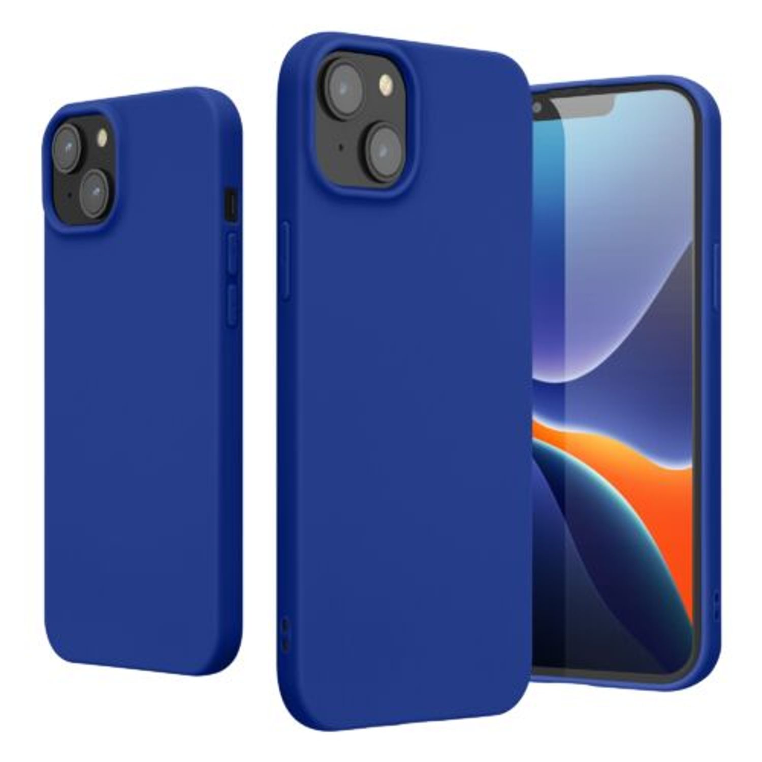 Husa Kwmobile pentru Apple iPhone 14 Plus, Silicon, Albastru, 59076.134 fotografia produsului