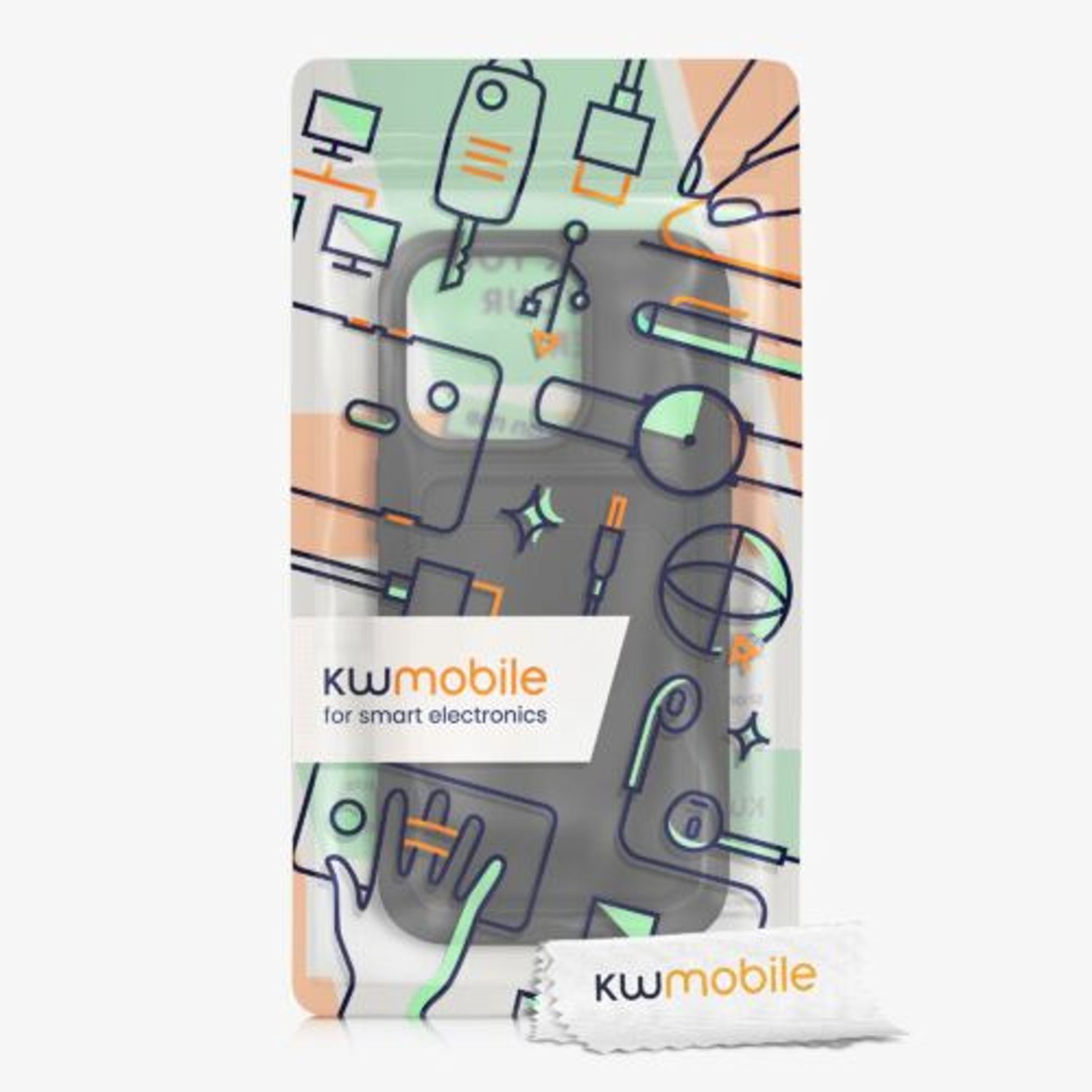 Husa Kwmobile pentru Apple iPhone 14 Pro, Silicon, Negru, 59114.01 fotografia produsului View 8 L