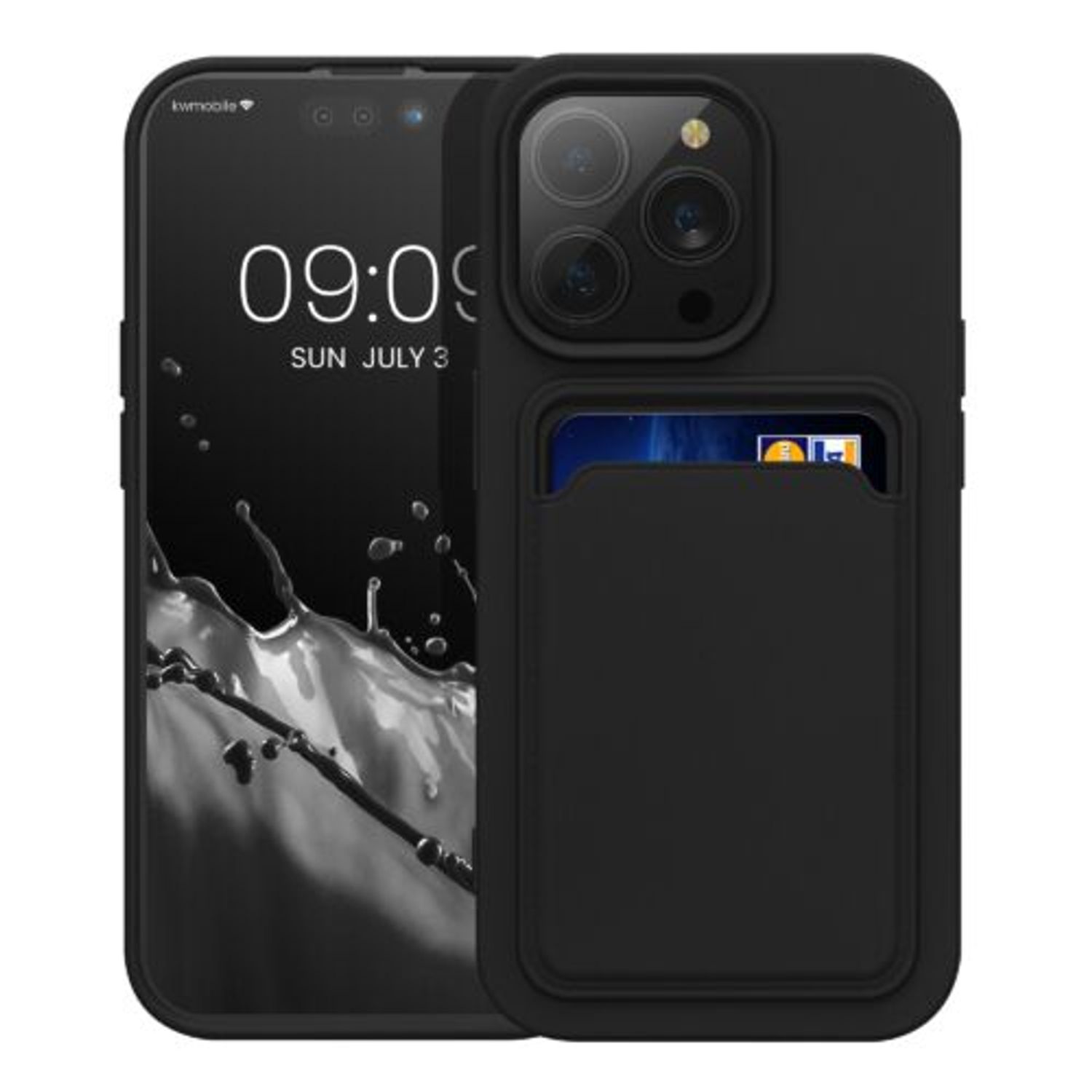 Husa Kwmobile pentru Apple iPhone 14 Pro, Silicon, Negru, 59114.01 fotografia produsului