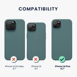 Husa Kwmobile pentru Apple iPhone 14 Plus, Silicon, Verde, 59072.207 fotografia produsului View 2 S