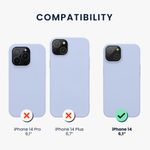 Husa Kwmobile pentru Apple iPhone 14, Silicon, Albastru, 59071.58 fotografia produsului View 2 S