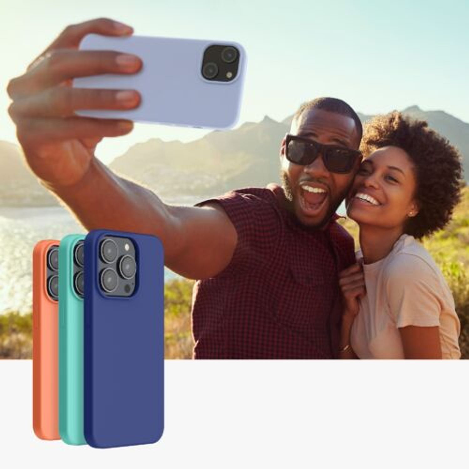 Husa Kwmobile pentru Apple iPhone 14, Silicon, Albastru, 59071.58 fotografia produsului View 9 L