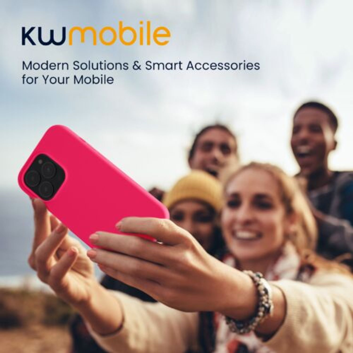 Husa Kwmobile pentru Apple iPhone 14 Pro, Silicon, Roz, 59073.77 fotografia produsului View 7 L