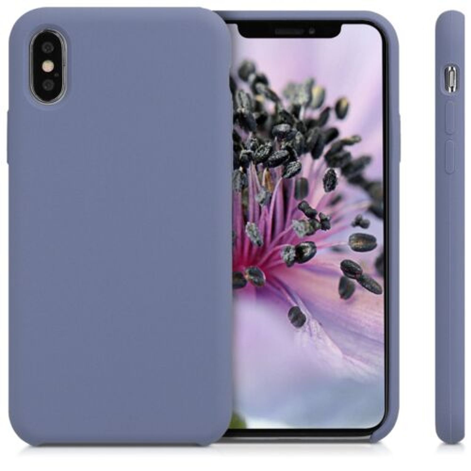 Husa pentru Apple iPhone X/iPhone XS, Silicon, Mov, 42495.130 fotografia produsului View 2 L