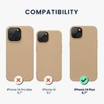 Husa Kwmobile pentru Apple iPhone 14 Plus, Silicon, Crem, 59080.154 fotografia produsului View 7 S