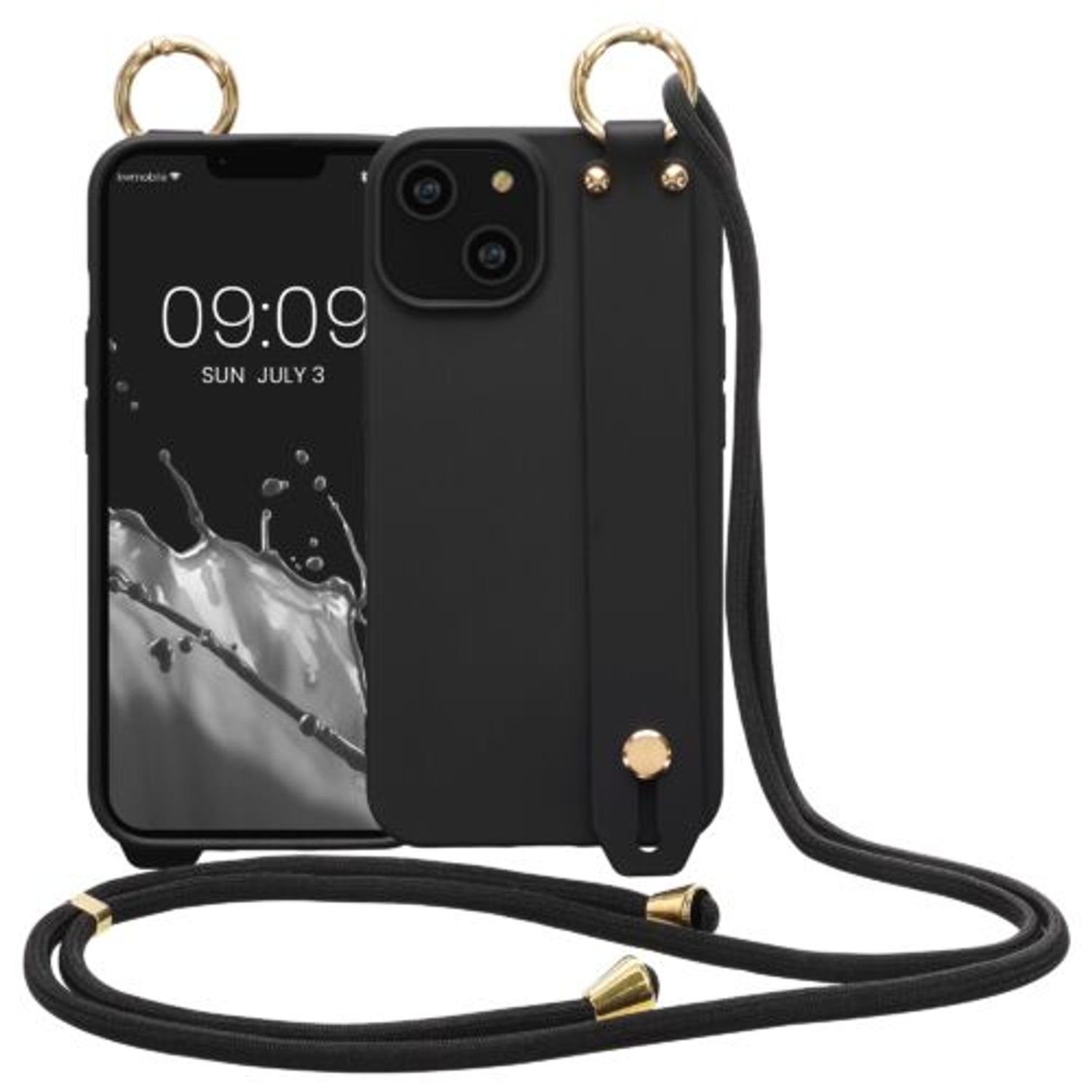 Husa Kwmobile pentru Apple iPhone 14, Silicon, Negru, 59094.01 fotografia produsului