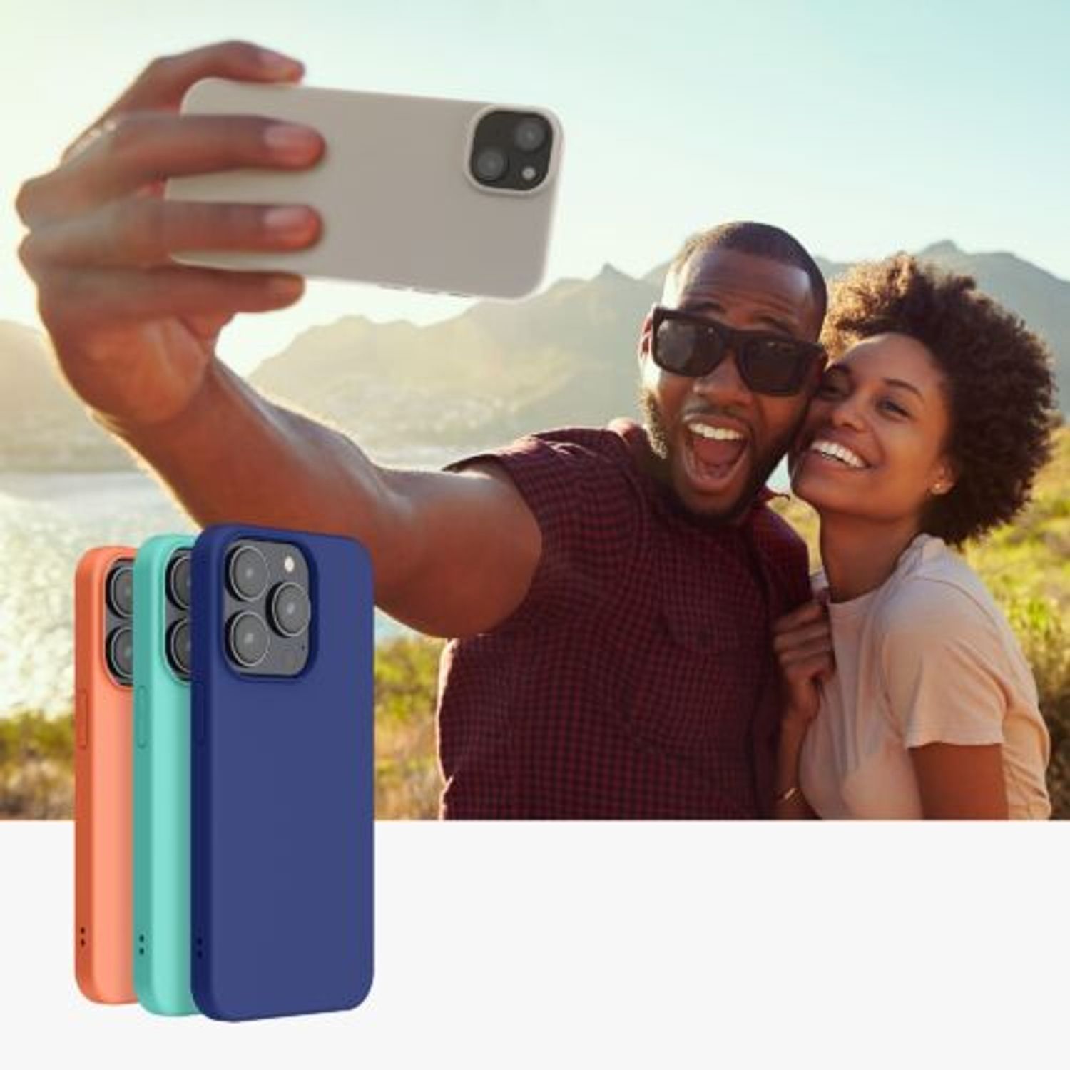 Husa Kwmobile pentru Apple iPhone 14 Plus, Silicon, Bej, 59076.96 fotografia produsului View 9 L