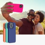 Husa Kwmobile pentru Apple iPhone 14 Plus, Silicon, Roz, 59072.77 fotografia produsului View 8 S