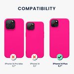 Husa Kwmobile pentru Apple iPhone 14 Plus, Silicon, Roz, 59072.77 fotografia produsului View 2 S