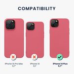 Husa Kwmobile pentru Apple iPhone 14 Plus, Silicon, Roz, 59080.212 fotografia produsului View 2 S