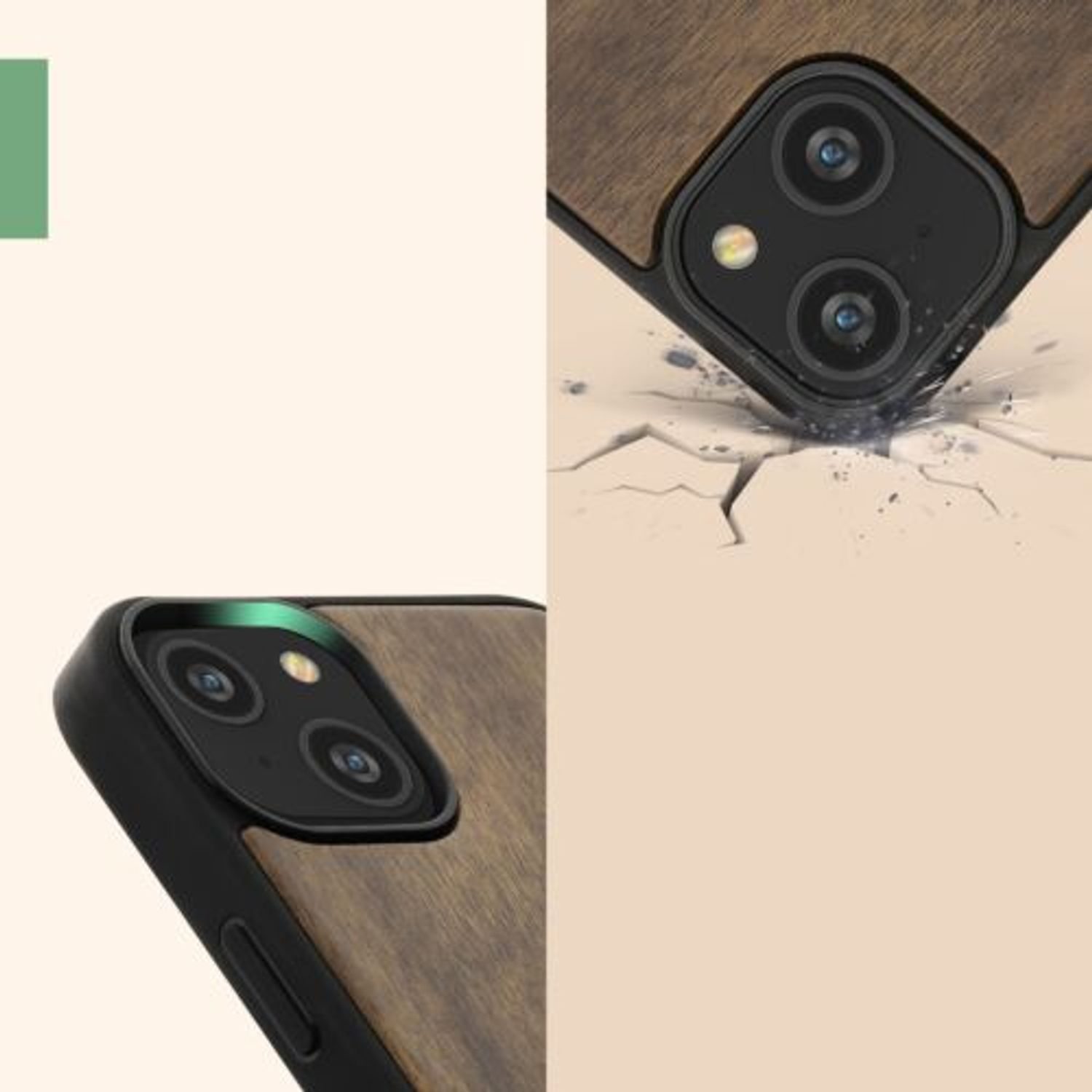Husa Kwmobile pentru Apple iPhone 14 Plus, Lemn, Maro, 59125.01 fotografia produsului View 9 L