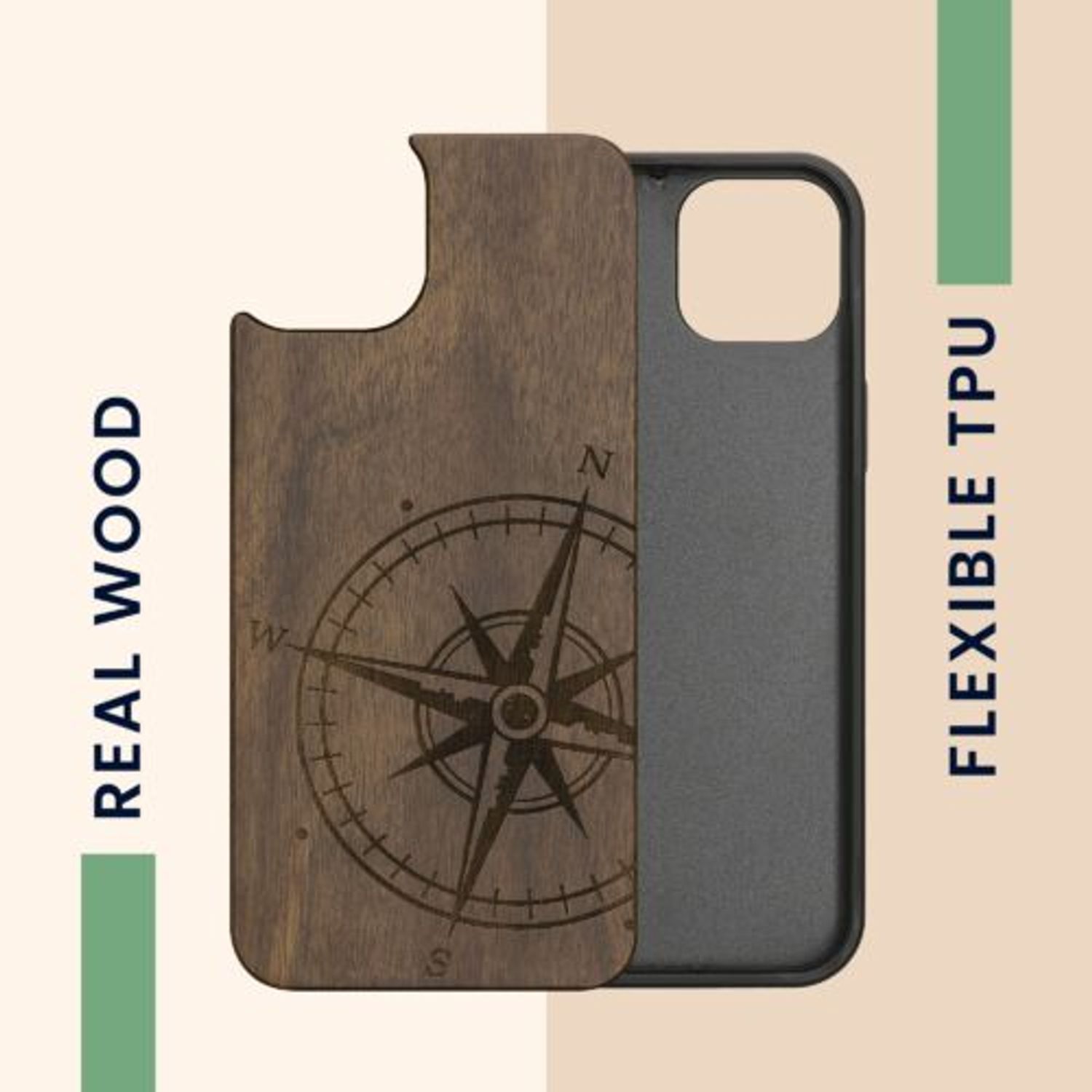 Husa Kwmobile pentru Apple iPhone 14 Plus, Lemn, Maro, 59125.01 fotografia produsului View 4 L
