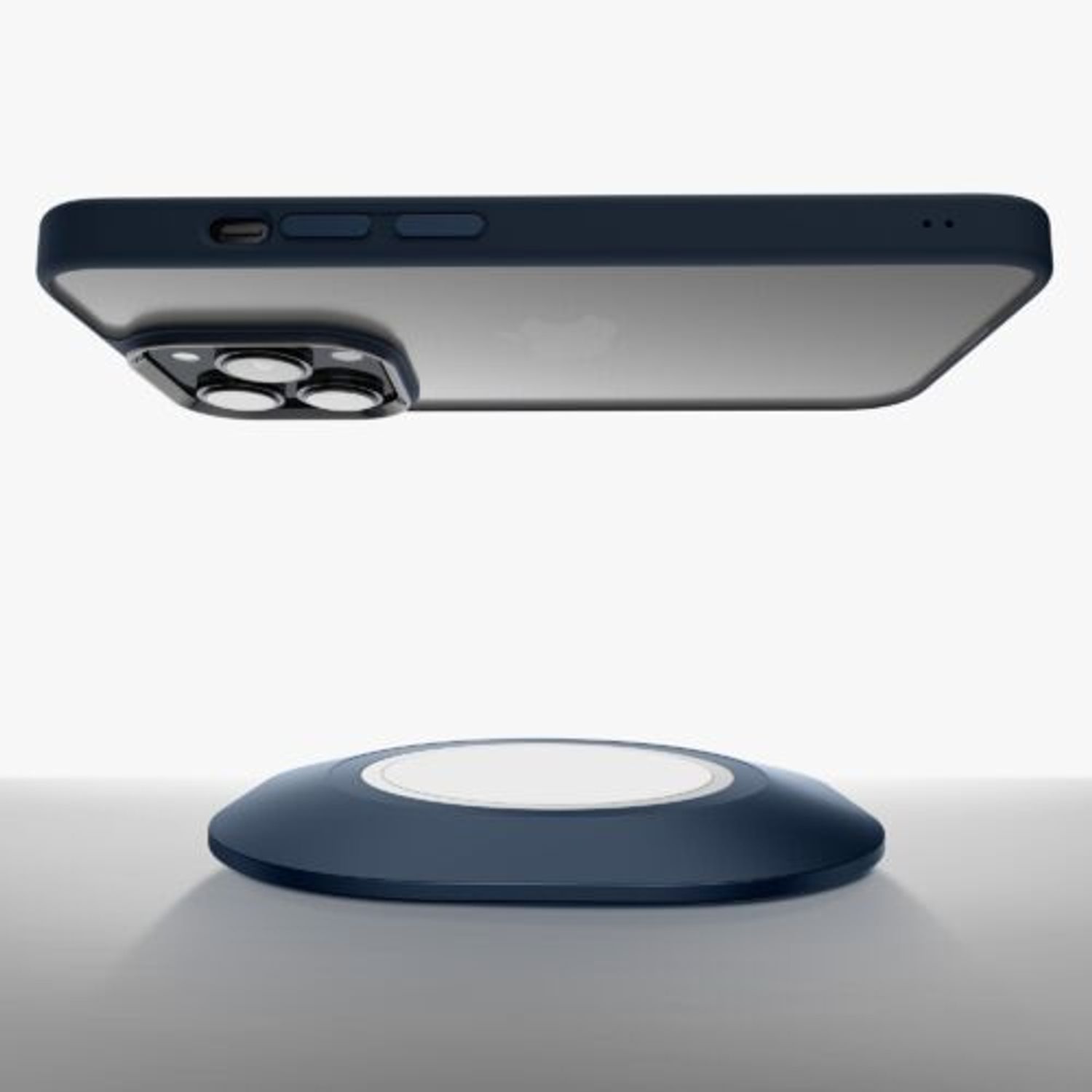 Husa Kwmobile pentru Apple iPhone 14 Pro, Silicon, Albastru/Transparent, 59091.17 fotografia produsului View 11 L