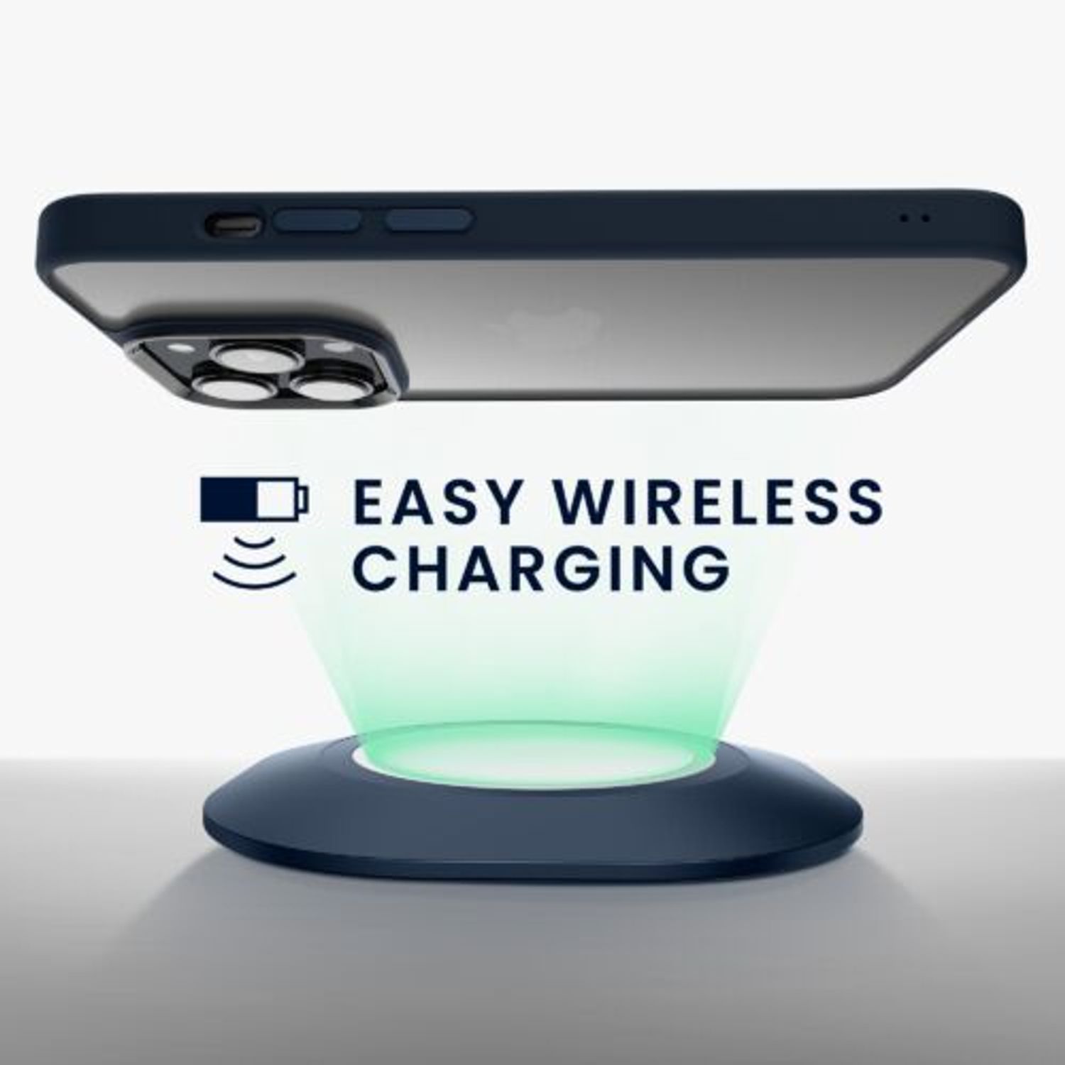 Husa Kwmobile pentru Apple iPhone 14 Pro, Silicon, Albastru/Transparent, 59091.17 fotografia produsului View 5 L