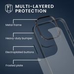 Husa Kwmobile pentru Apple iPhone 14 Pro, Silicon, Albastru/Transparent, 59091.17 fotografia produsului View 6 S