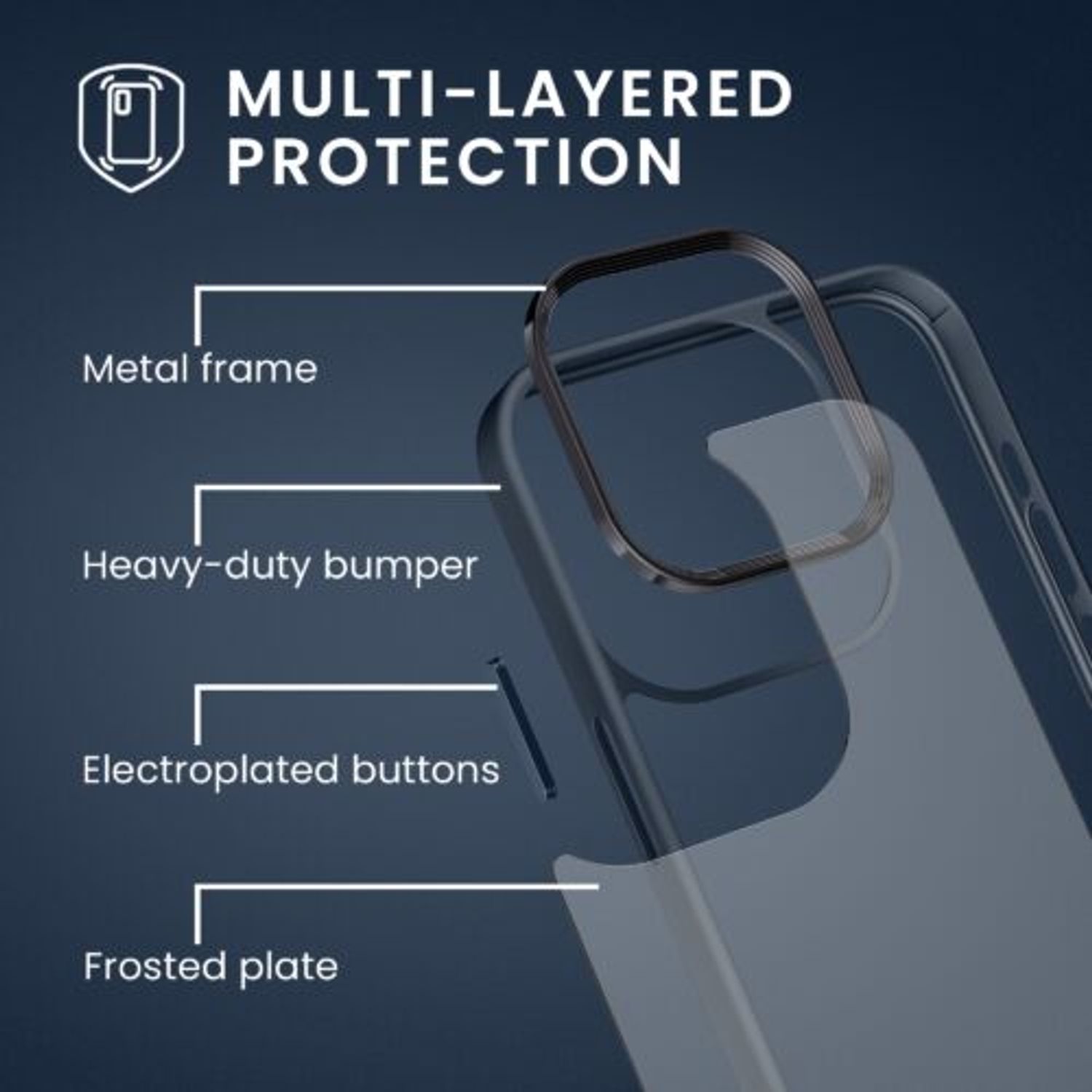 Husa Kwmobile pentru Apple iPhone 14 Pro, Silicon, Albastru/Transparent, 59091.17 fotografia produsului View 6 L