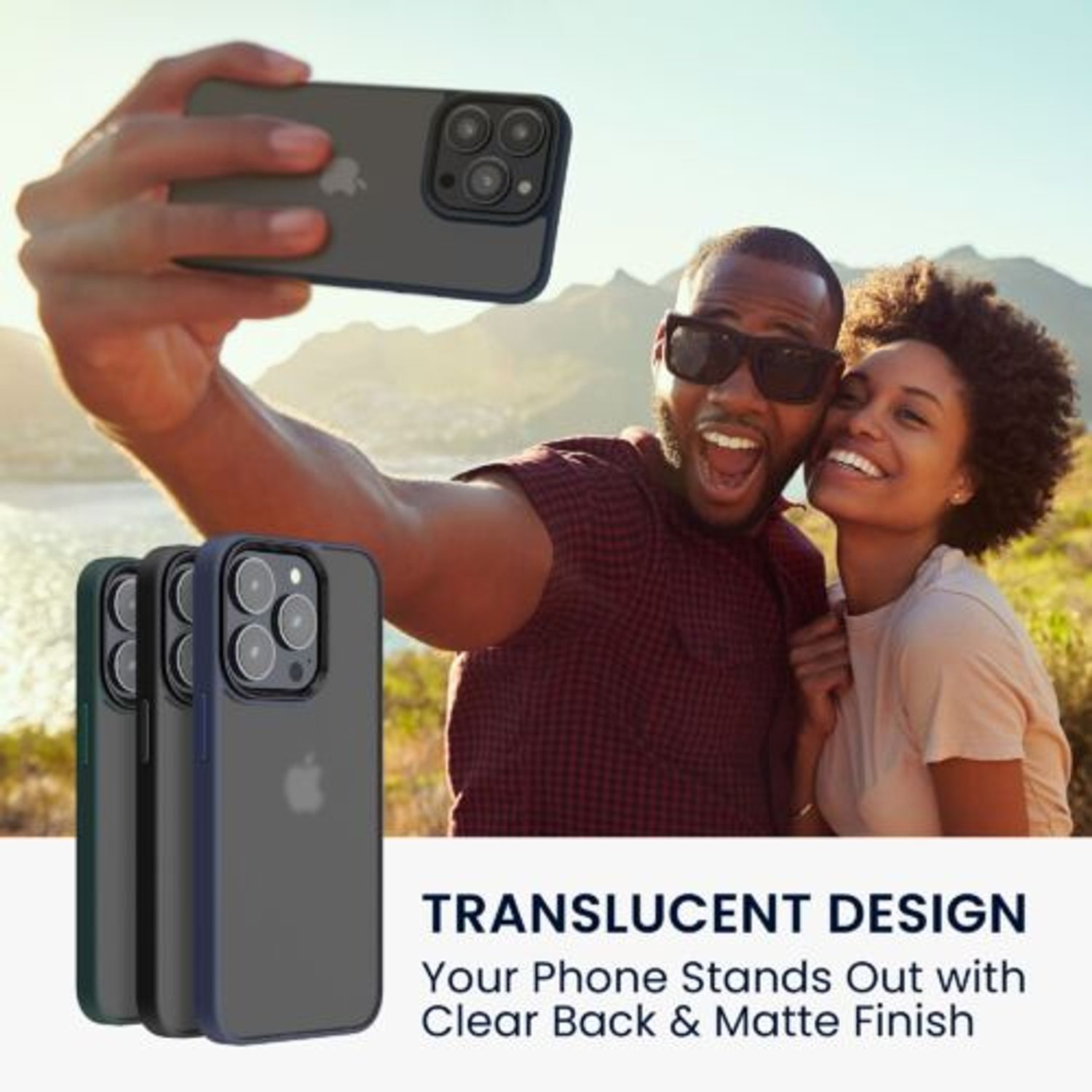 Husa Kwmobile pentru Apple iPhone 14 Pro, Silicon, Albastru/Transparent, 59091.17 fotografia produsului View 3 L