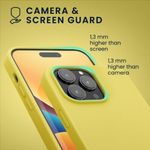 Husa Kwmobile pentru Apple iPhone 14 Pro Max, Silicon, Galben, 59074.149 fotografia produsului View 6 S