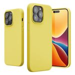 Husa Kwmobile pentru Apple iPhone 14 Pro Max, Silicon, Galben, 59074.149 fotografia produsului