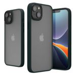 Husa Kwmobile pentru Apple iPhone 14, Silicon, Verde/Transparent, 59089.80 fotografia produsului