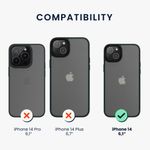 Husa Kwmobile pentru Apple iPhone 14, Silicon, Verde/Transparent, 59089.80 fotografia produsului View 2 S