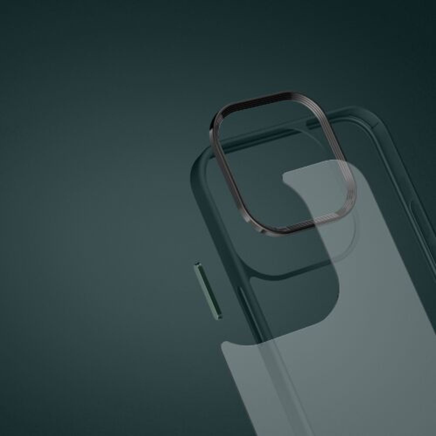 Husa Kwmobile pentru Apple iPhone 14, Silicon, Verde/Transparent, 59089.80 fotografia produsului View 12 L