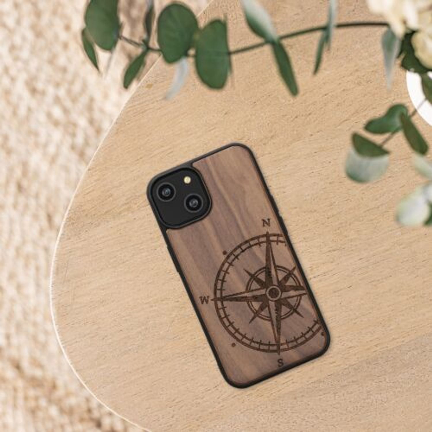 Husa Kwmobile pentru Apple iPhone 14, Lemn, Maro, 59124.01 fotografia produsului View 2 L
