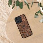 Husa Kwmobile pentru Apple iPhone 14 Pro Max, Lemn, Maro/Negru, 59127.02 fotografia produsului View 2 S