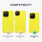 Husa Kwmobile pentru Apple iPhone 14 Pro, Silicon, Galben, 59073.149 fotografia produsului View 2 S