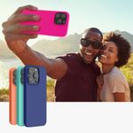 Husa Kwmobile pentru Apple iPhone 14 Pro Max, Silicon, Roz, 59074.77 fotografia produsului View 9 S