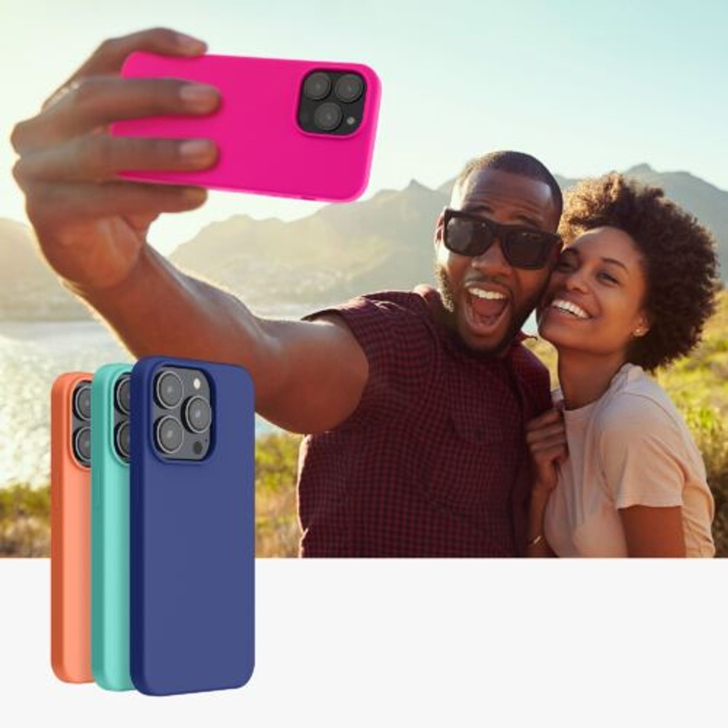 Husa Kwmobile pentru Apple iPhone 14 Pro Max, Silicon, Roz, 59074.77 fotografia produsului View 9 L