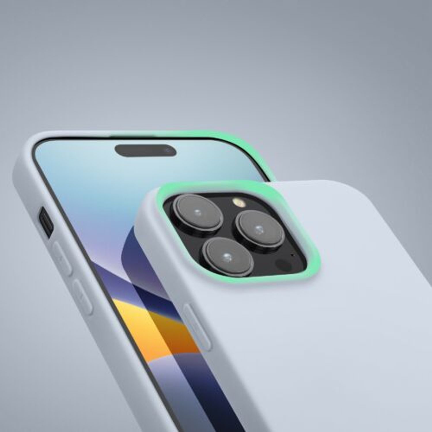 Husa Kwmobile pentru Apple iPhone 14 Pro Max, Silicon, Albastru, 59078.58 fotografia produsului View 12 L
