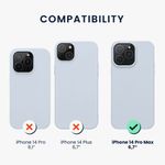 Husa Kwmobile pentru Apple iPhone 14 Pro Max, Silicon, Albastru, 59078.58 fotografia produsului View 2 S