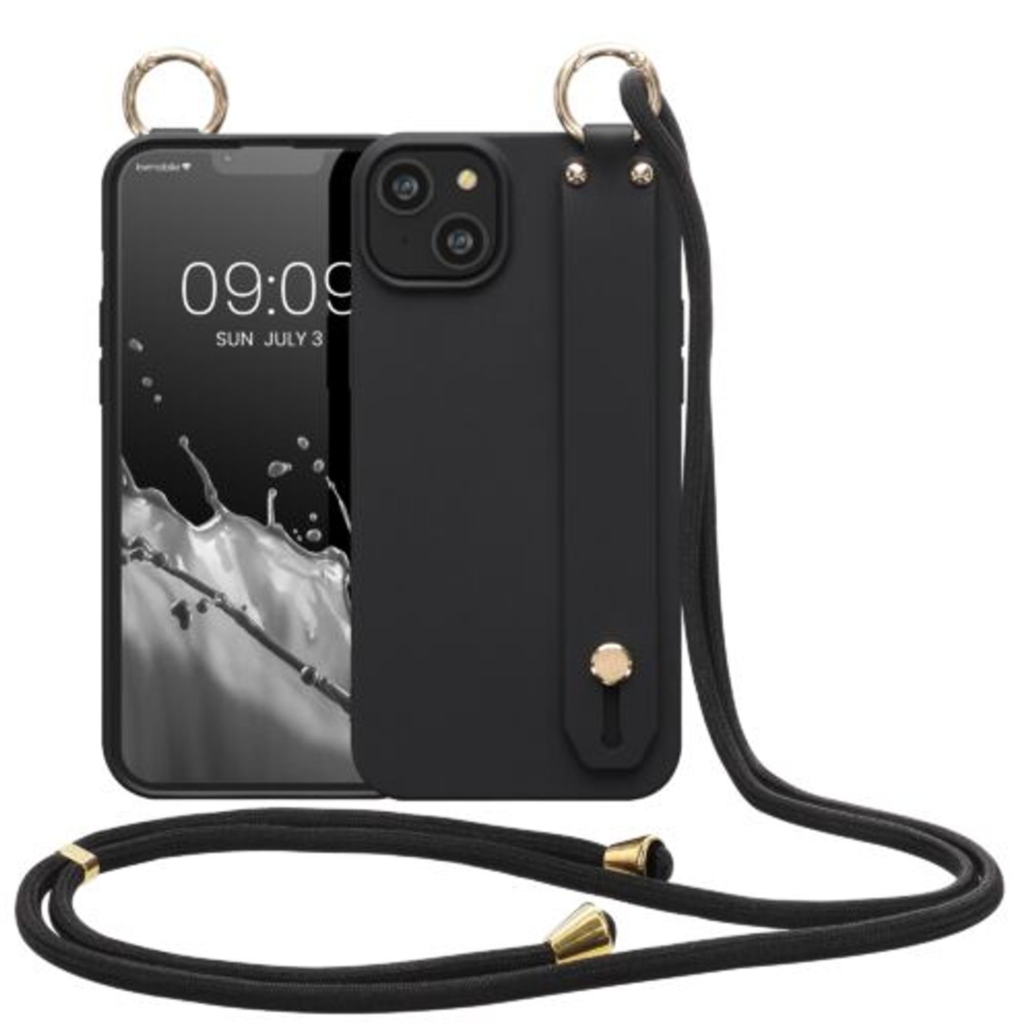 Husa Kwmobile pentru Apple iPhone 14 Plus, Silicon, Negru, 59096.01 fotografia produsului