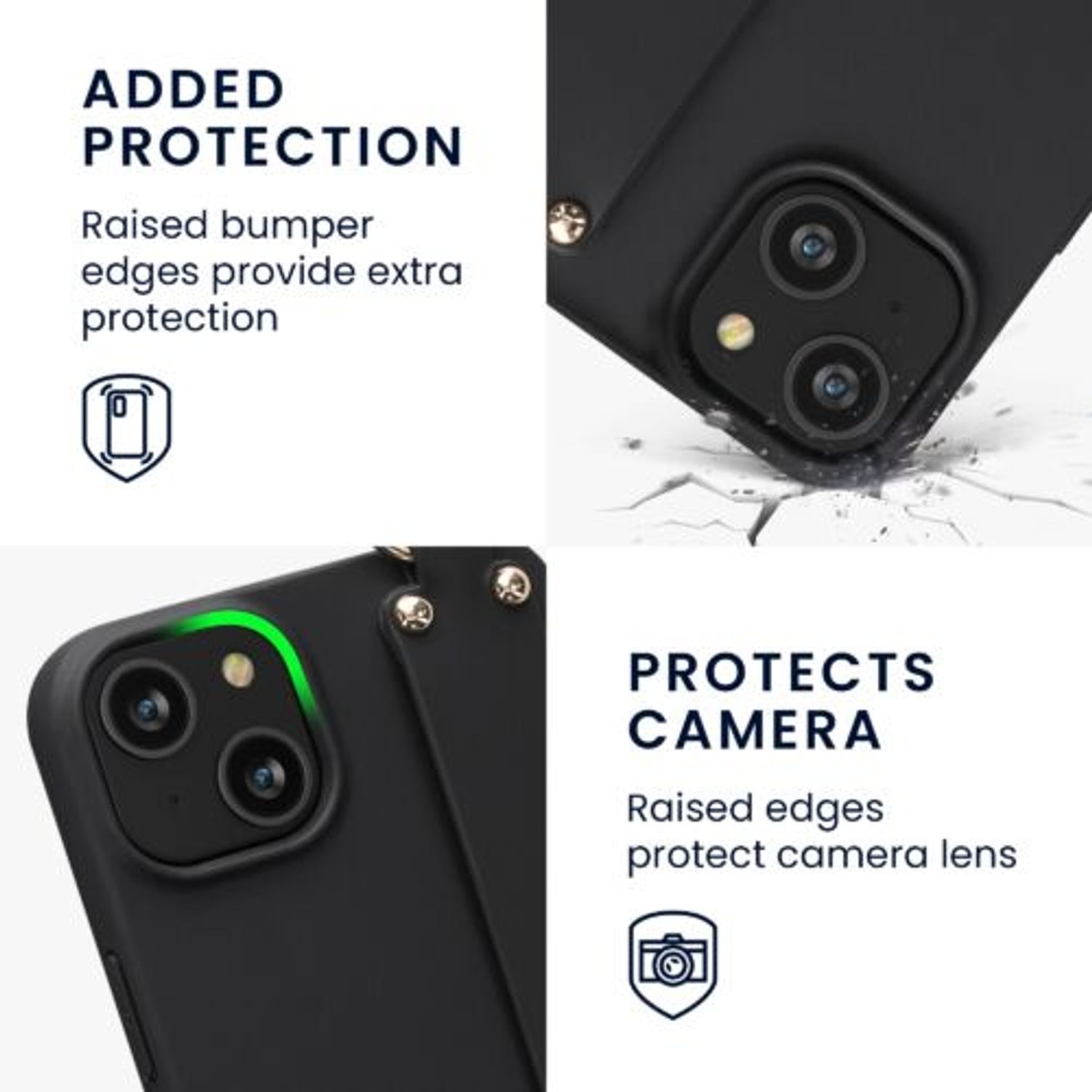 Husa Kwmobile pentru Apple iPhone 14 Plus, Silicon, Negru, 59096.01 fotografia produsului View 2 L