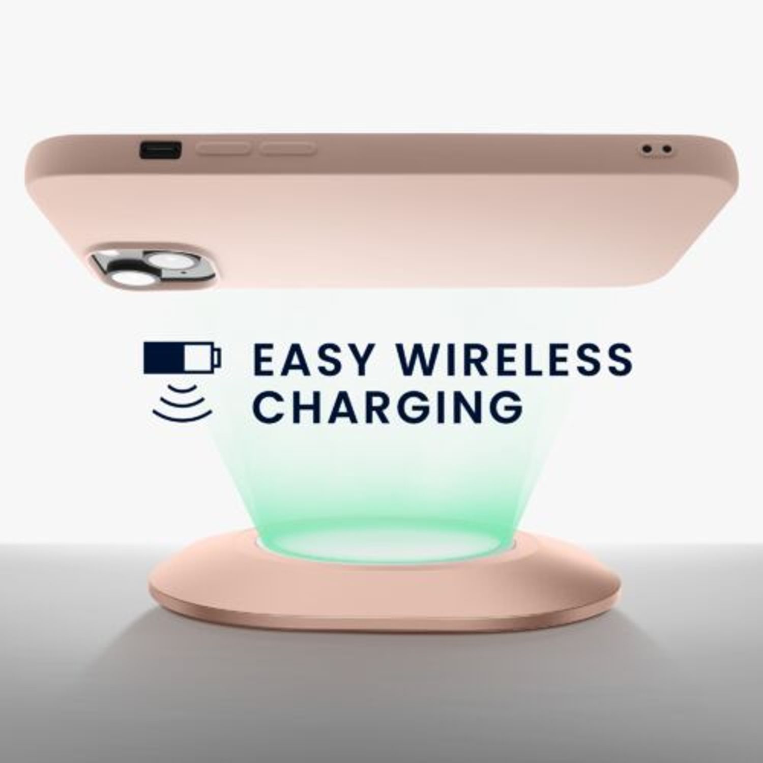 Husa Kwmobile pentru Apple iPhone 14 Plus, Silicon, Crem, 59080.225 fotografia produsului View 5 L