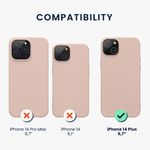 Husa Kwmobile pentru Apple iPhone 14 Plus, Silicon, Crem, 59080.225 fotografia produsului View 2 S