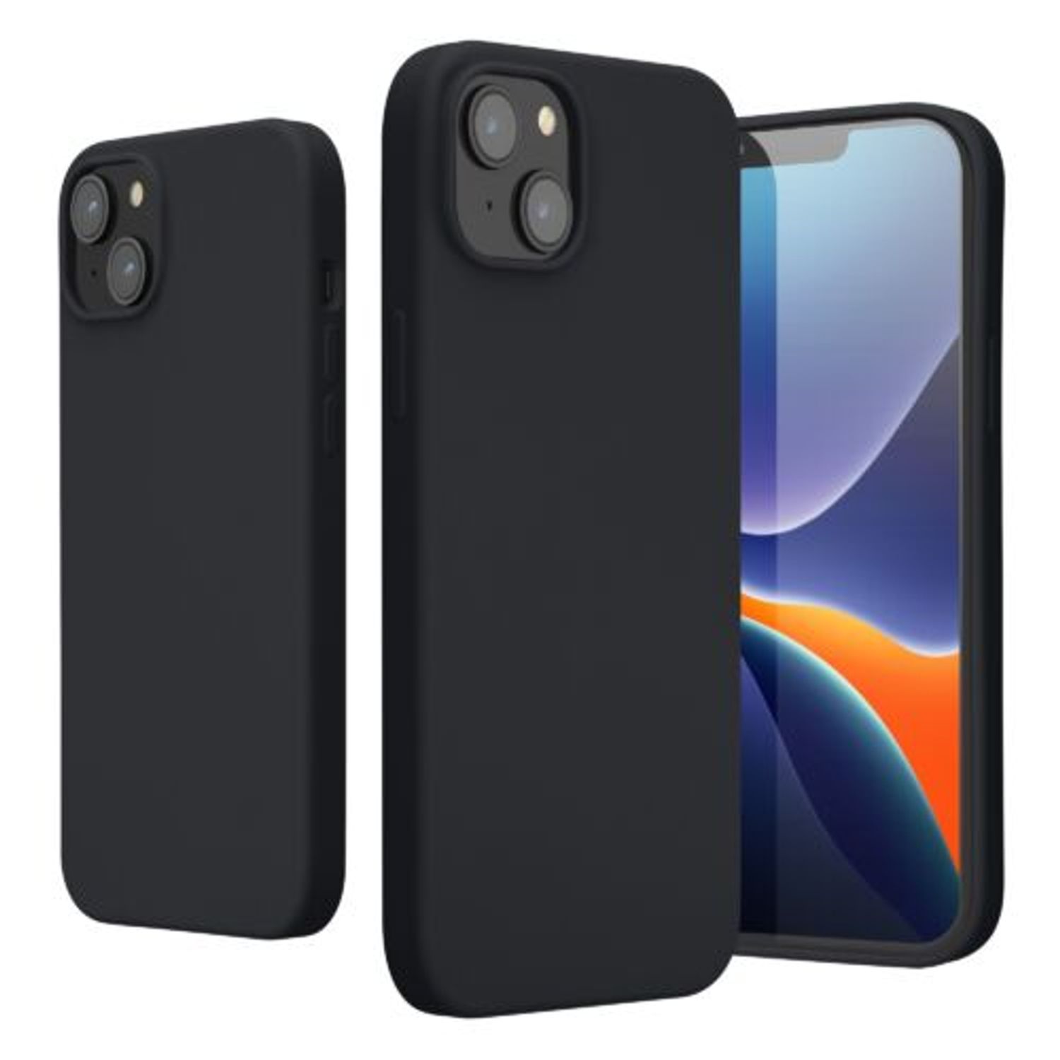 Husa Kwmobile pentru Apple iPhone 14 Plus, Silicon, Gri, 59072.186 fotografia produsului