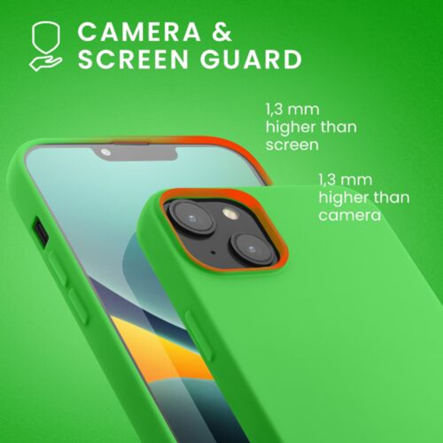 Husa Kwmobile pentru Apple iPhone 14 Plus, Silicon, Verde, 59080.159 fotografia produsului View 6 L