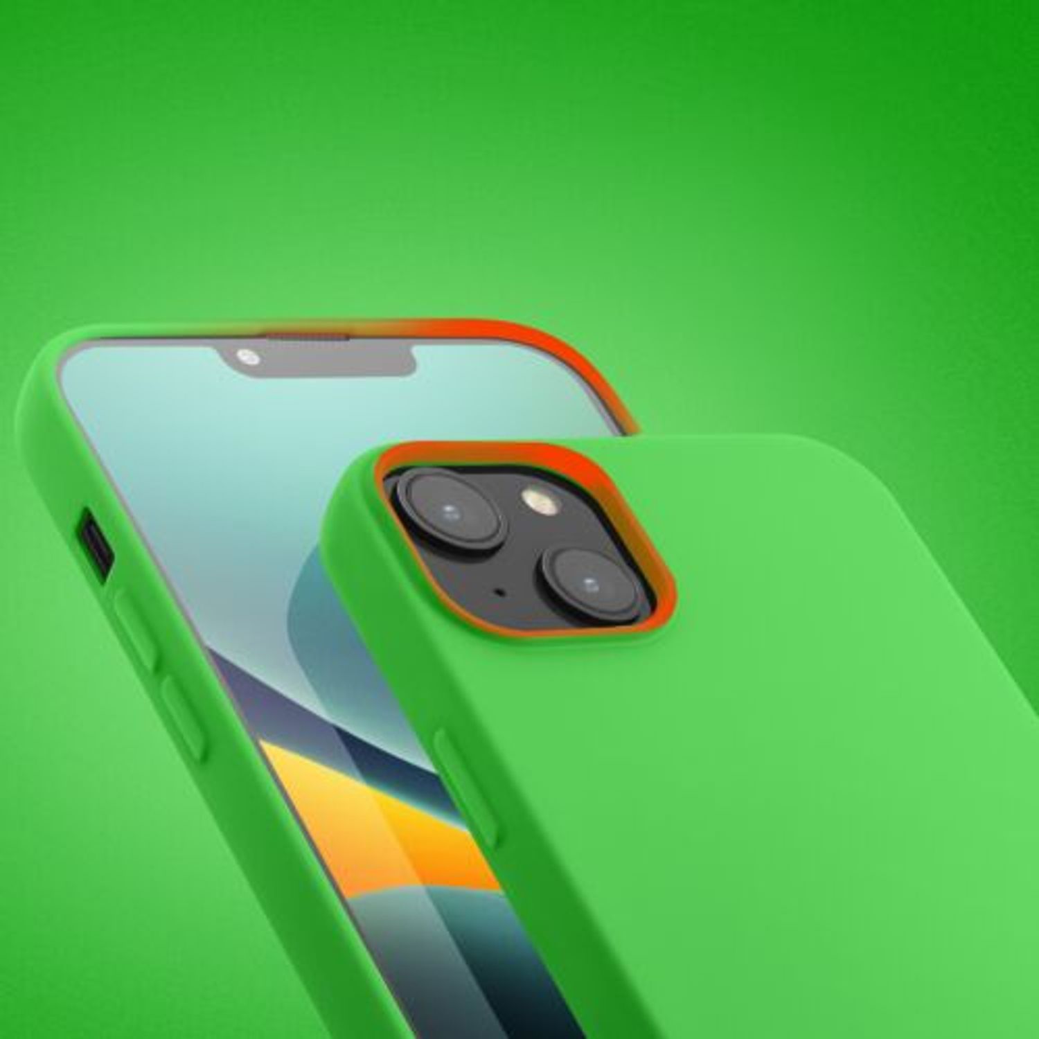Husa Kwmobile pentru Apple iPhone 14 Plus, Silicon, Verde, 59080.159 fotografia produsului View 12 L
