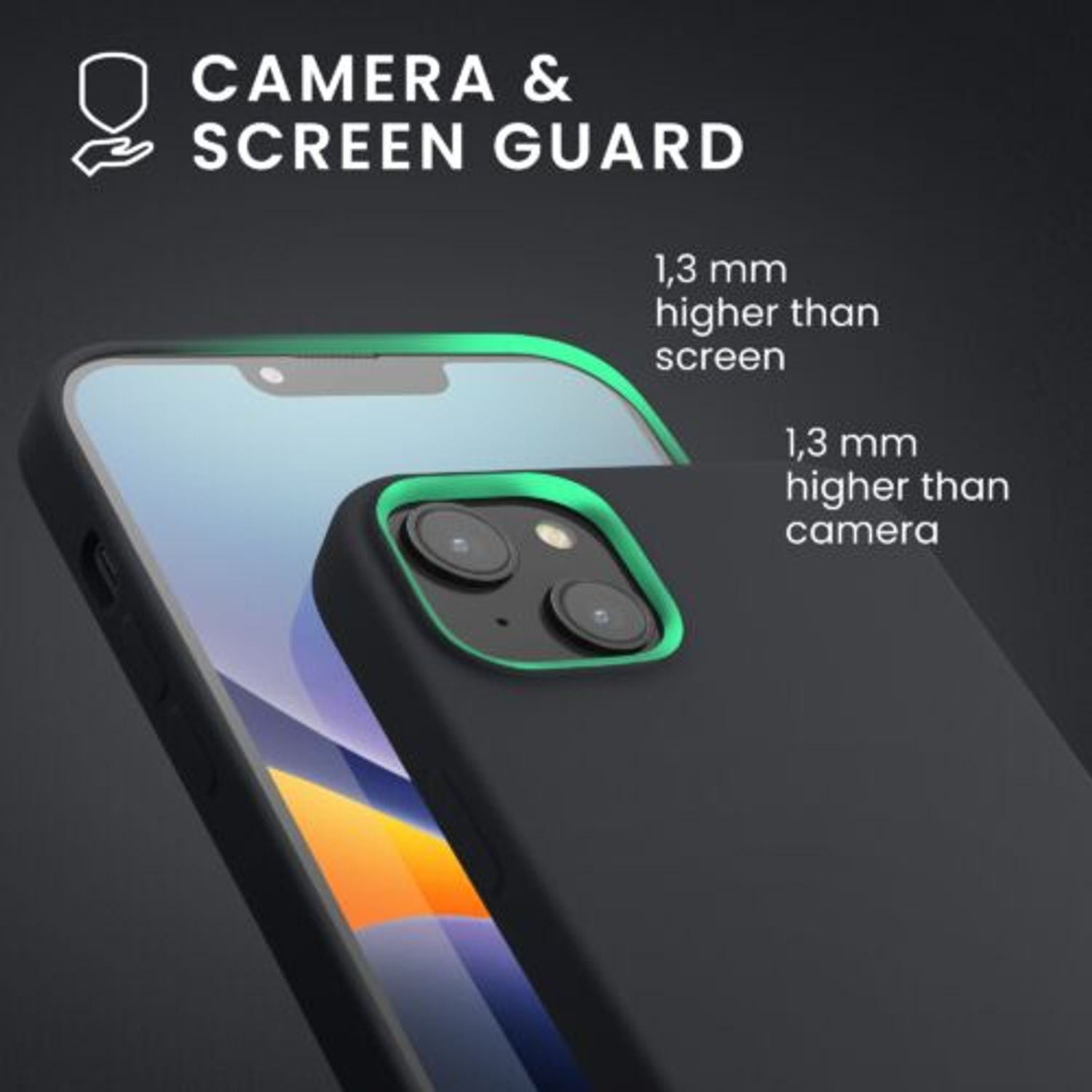 Husa Kwmobile pentru Apple iPhone 14 Plus, Silicon, Gri, 59072.186 fotografia produsului View 6 L