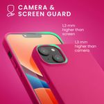 Husa Kwmobile pentru Apple iPhone 14 Plus, Silicon, Roz, 59076.77 fotografia produsului View 6 S