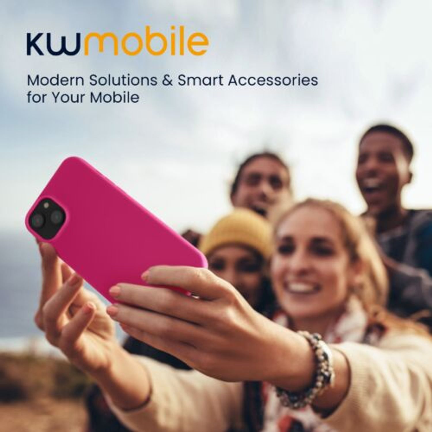 Husa Kwmobile pentru Apple iPhone 14 Plus, Silicon, Roz, 59076.77 fotografia produsului View 7 L