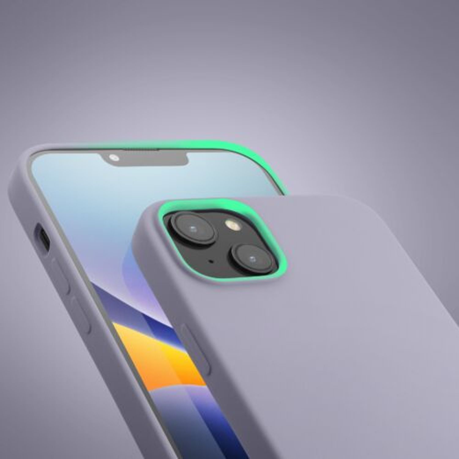 Husa Kwmobile pentru Apple iPhone 14 Plus, Silicon, Mov, 59072.139 fotografia produsului View 12 L